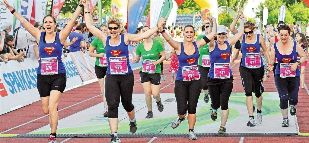 Frauen an den Start