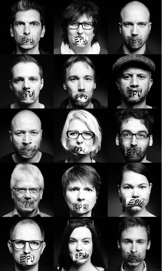 Ein Zeichen gegen die Geringschätzung von Ein-Personen-Unternehmern setzten diese Unternehmer. Fotos: Heidegger