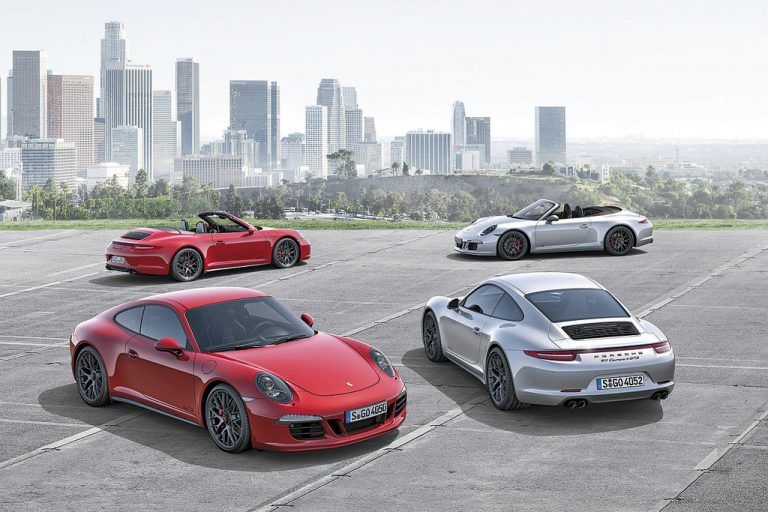 Eine Extra-Portion Dynamik für den Elfer. Die GTS-Versionen leisten 430 PS und beschleunigen in vier Sekunden auf Tempo 100. Foto: werk
