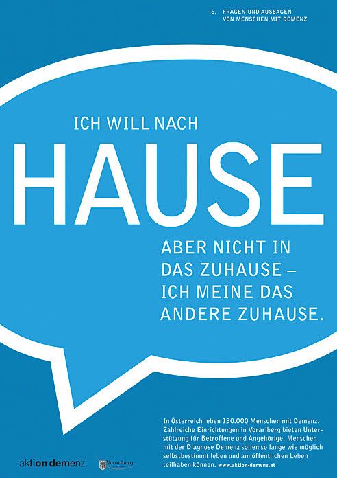 Bewusstseinskampagne der Aktion Demenz