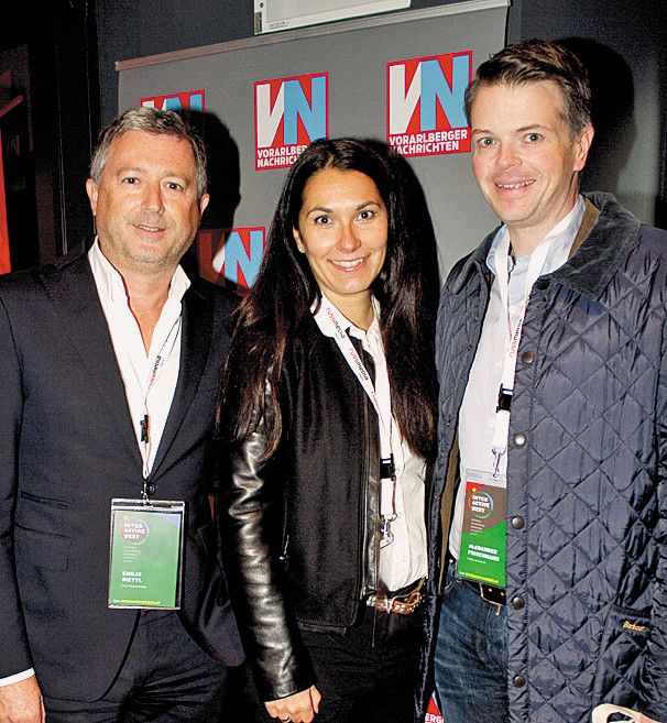 Emilio Bietti (l.), Nicole Schedler und Alexander Frischmann.