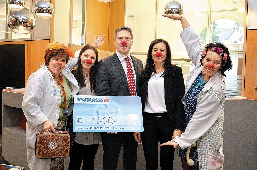 Dornbirner Sparkasse spendet Lachen