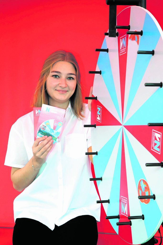 Mitmachen und gewinnen heißt das Motto beim VN-Stand im Freigelände