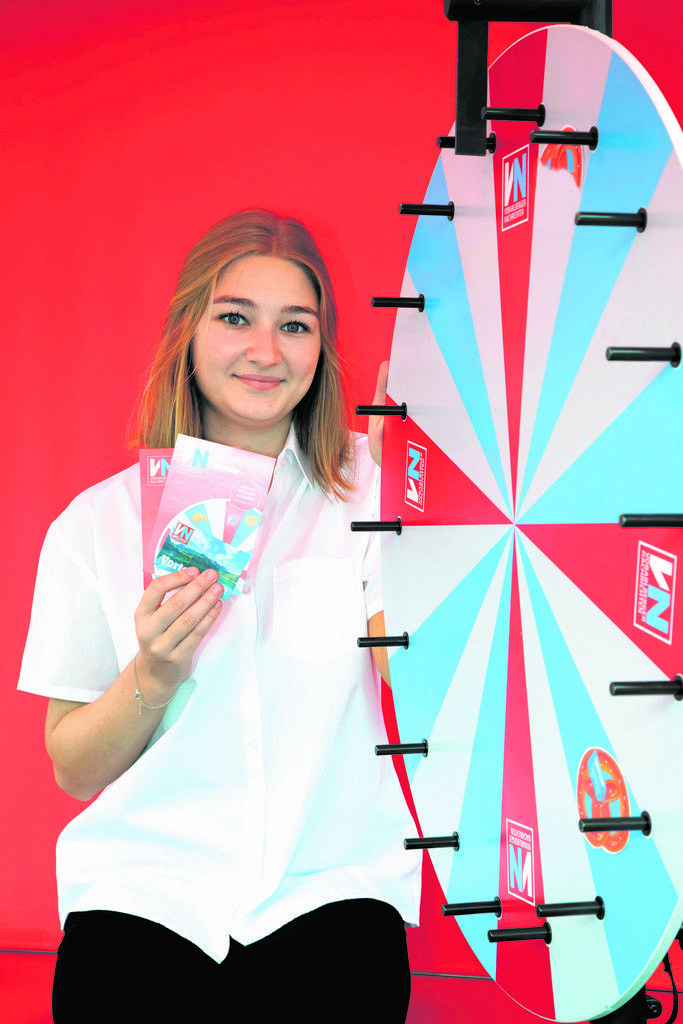 Mitmachen und gewinnen heißt das Motto beim VN-Stand im Freigelände