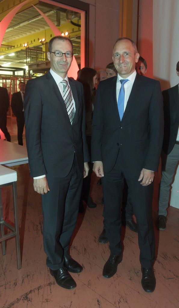 FL-Regierungschef Adrian Hasler (r.) mit Markus Biedermann.