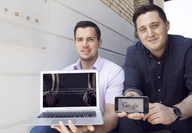 Florian Wassel (Geschäftsführer & Gründer TOWA) und Markus Grabher (Online Marketing Manager bei TOWA).