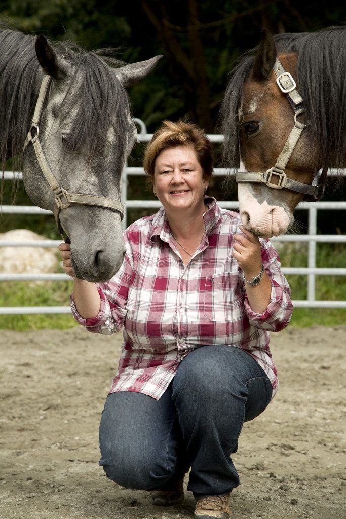 Eine pferdeverrückte Frau