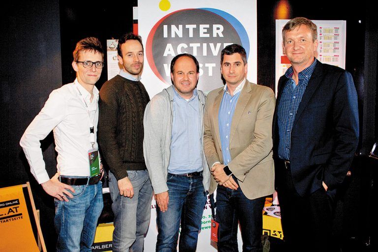 Georg Burtscher, Philipp Westermeyer, Gerold Riedmann, Gregor Almássy und Jochen Wegner (v. l.). Fotos: Franc