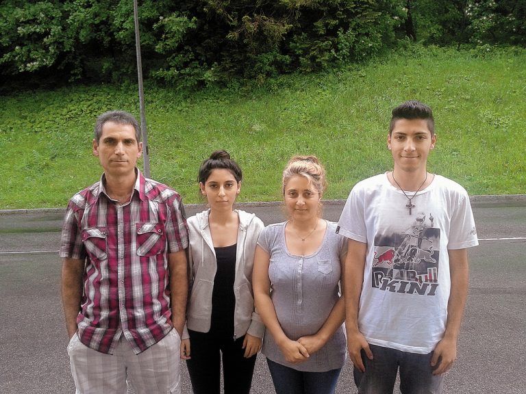 Gevorg, Aschchen, Araksja und Raffi Aghajanyan: Am Donnerstag wird ihr Schicksal in Bregenz verhandelt.  VN/PS