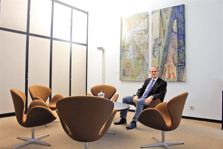 Harald Sonderegger in seinem neuen Reich. Es gefällt ihm, viel wird er nicht verändern. Fotos: VN/Prock