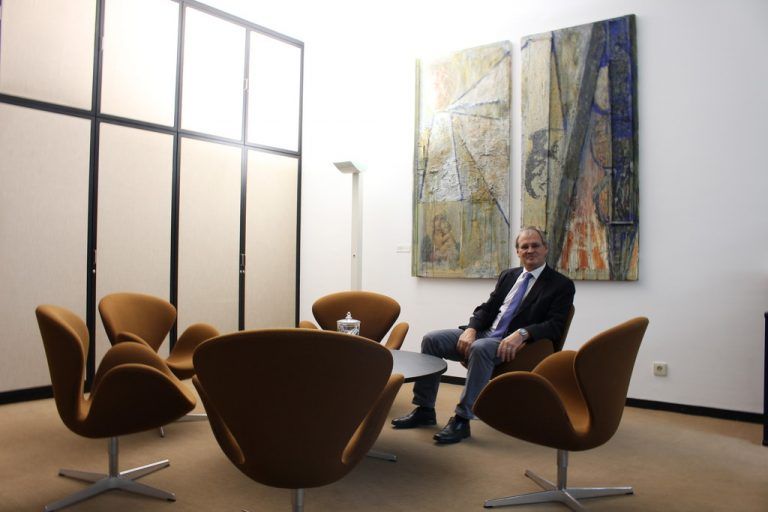 Harald Sonderegger in seinem neuen Reich. Es gefällt ihm, viel wird er nicht verändern. Fotos: VN/Prock