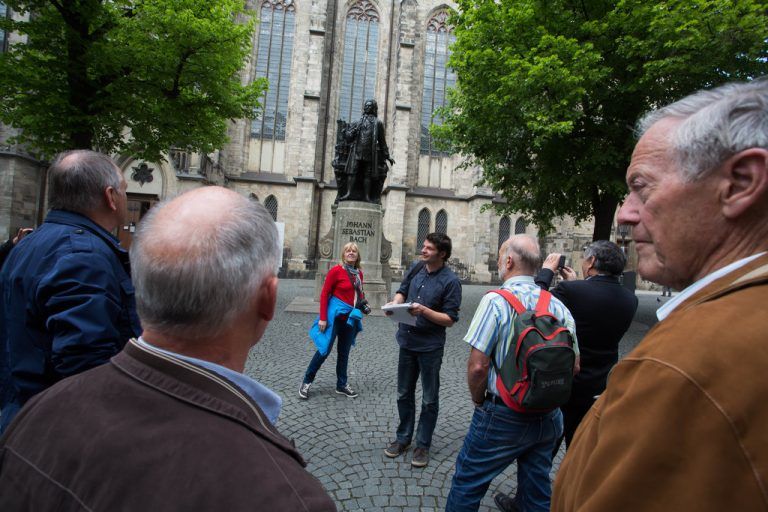 Johann Sebastian Bach ist eine ganze Straße in Leipzig gewidmet.