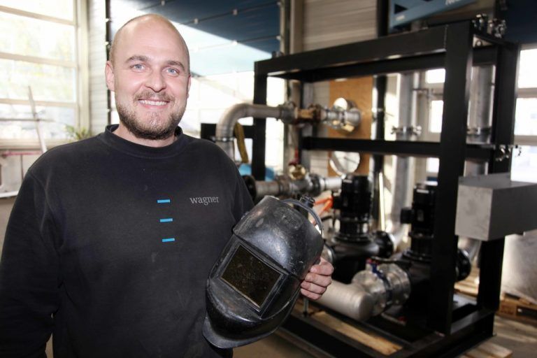Johannes Skazedonig von der Nüziger Firma Wagner ist ein Musterbeispiel für eine Karriere mit Lehre. Foto: Meznar