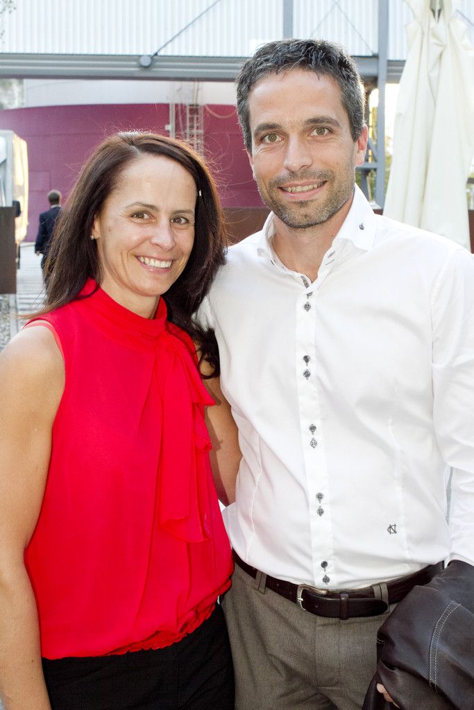 Katja Kamm und Clemens Seewald (Ofenbau).