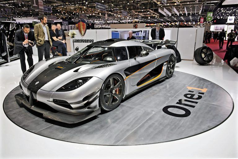 Koenigsegg zeigt in Genf derzeit den „One:1“. Foto: AP