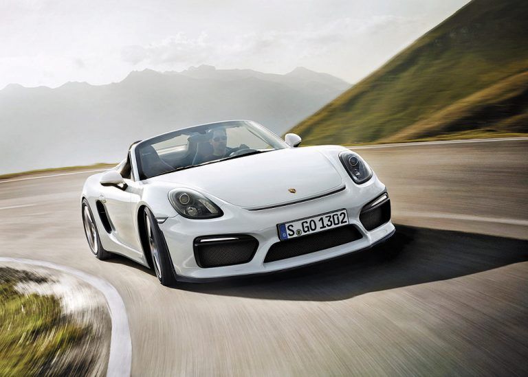 Leichtgewicht mit 375 PS Leistung: die zweite Generation des Boxster Spyder.