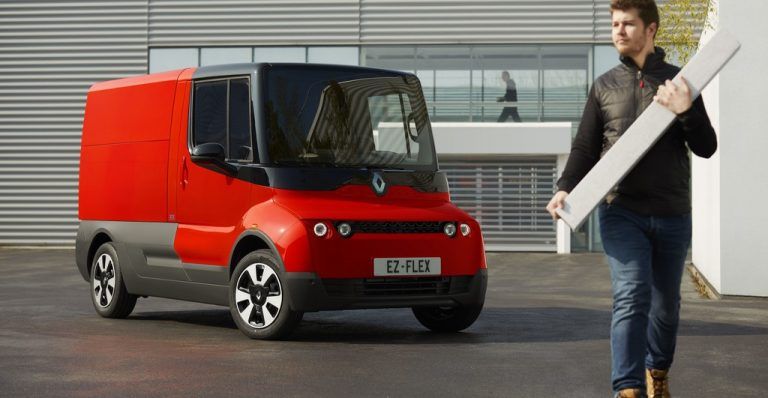 Lieferdienste, die ihre Waren innerstädtisch innerhalb der „letzten Meile“ elektrisch zum Kunden bringen wollen, sind Zielgruppe des kleinen Renault EZ-Flex. Das 3,86 Meter lange, rein batterieelektrische Nutzfahrzeug bietet ein Ladevolumen von drei Kubikmetern. Das Fahrzeug wird zunächst als Versuchsträger innerhalb Europas eingesetzt.