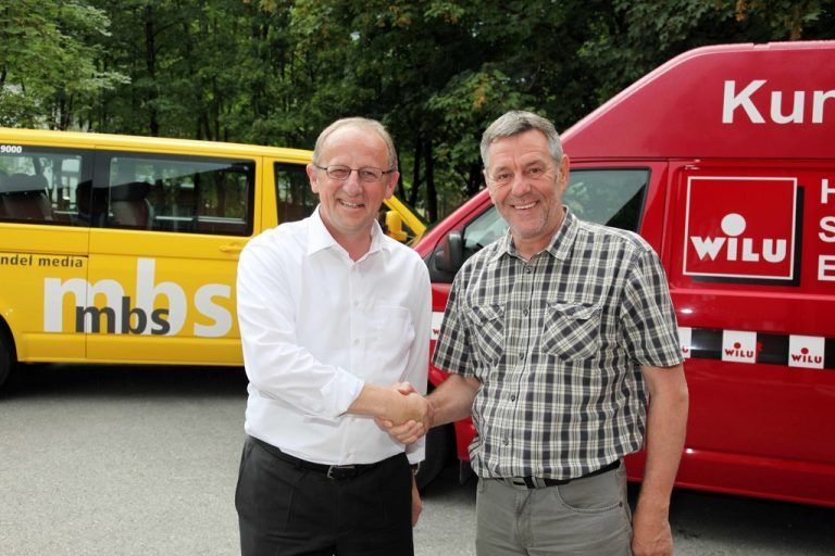 mbs-Chef Bertram Luger (l.) und Peter Wieser (r.). Foto: Meznar