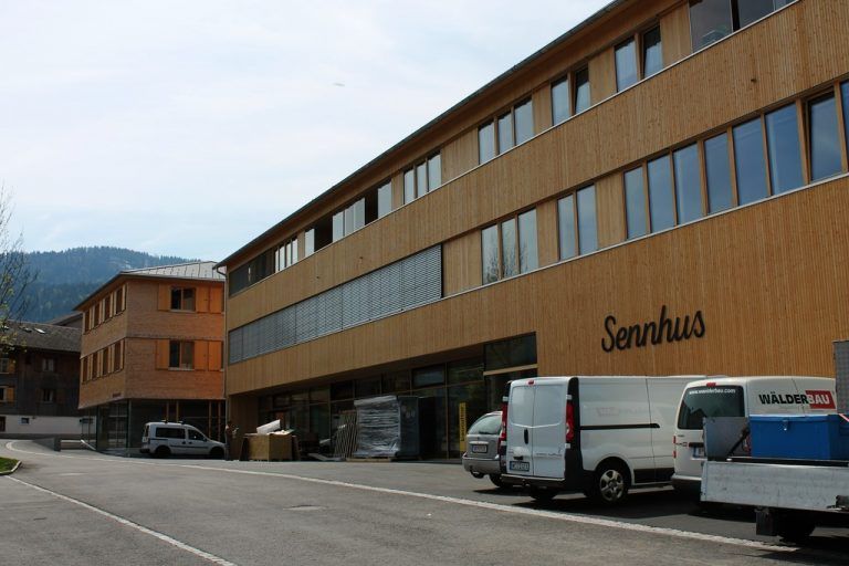 Mit der Eröffnung des Spar-Marktes nächste Woche ist das Projekt Sennhus abgeschlossen. Foto: VN/Strauss