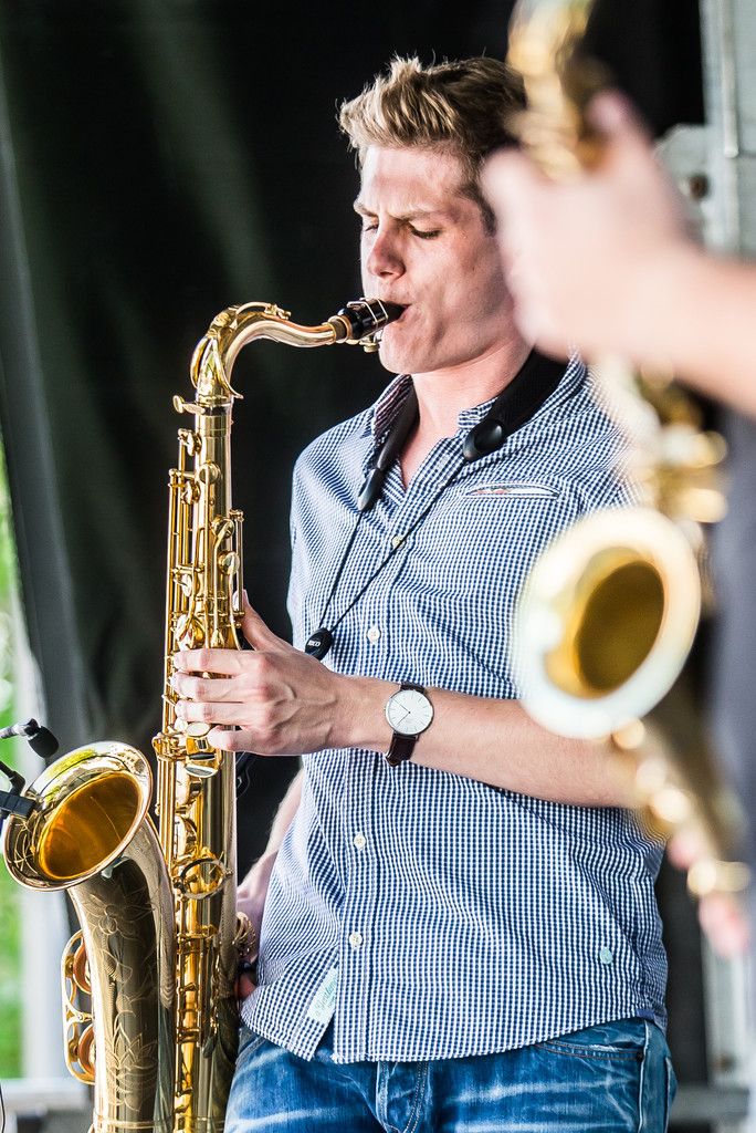 Lukas Morre hat seine Leidenschaft für das Saxofonspielen schon im Alter von acht Jahren entdeckt. Foto: VN/Steurer