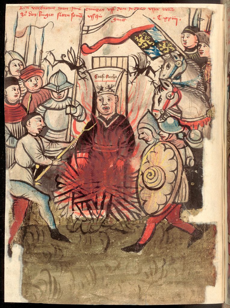 Museumsdirektor Siebenmorgen mit einer Greifenklaue, einem Trinkhorn.