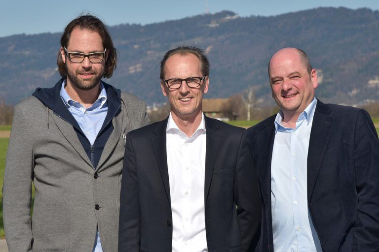 Neue Häusle-Chefs: v.l.n.r. Daniel Scheibenstock (CFO), Martin Bösch (Geschäftsführer, CEO), Alexander Riedl (COO). Foto: Häusle