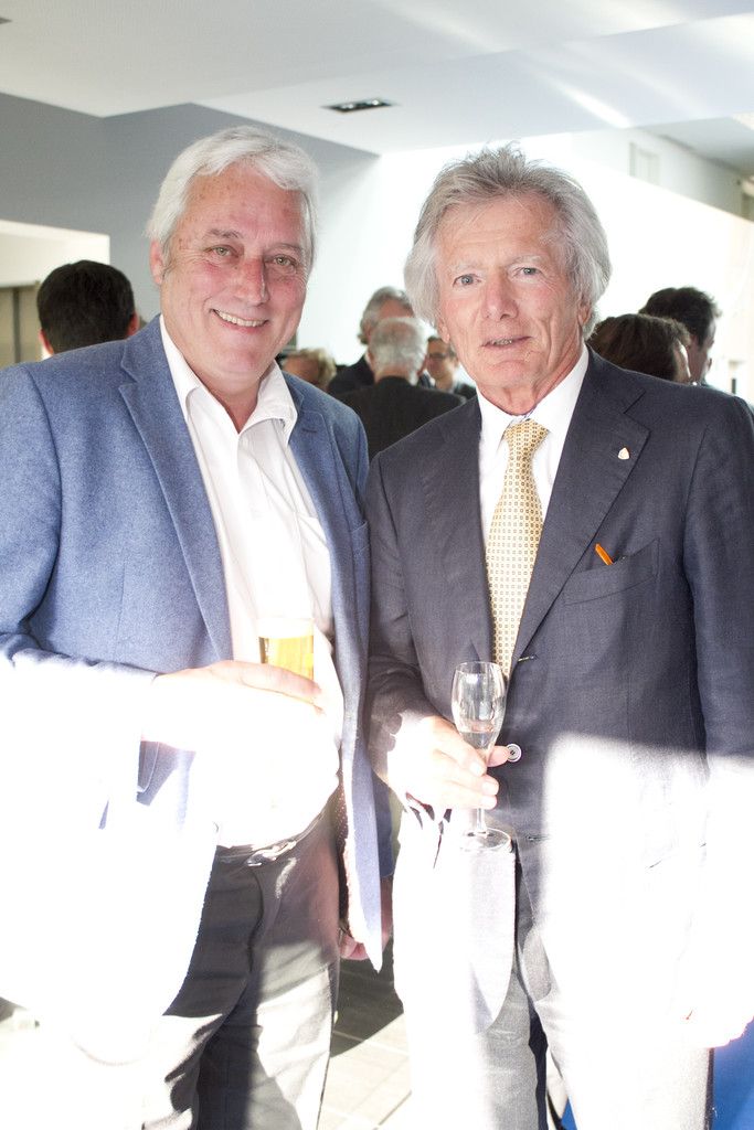 Norbert Loacker (ÖGB) mit Fritz Zumtobel.