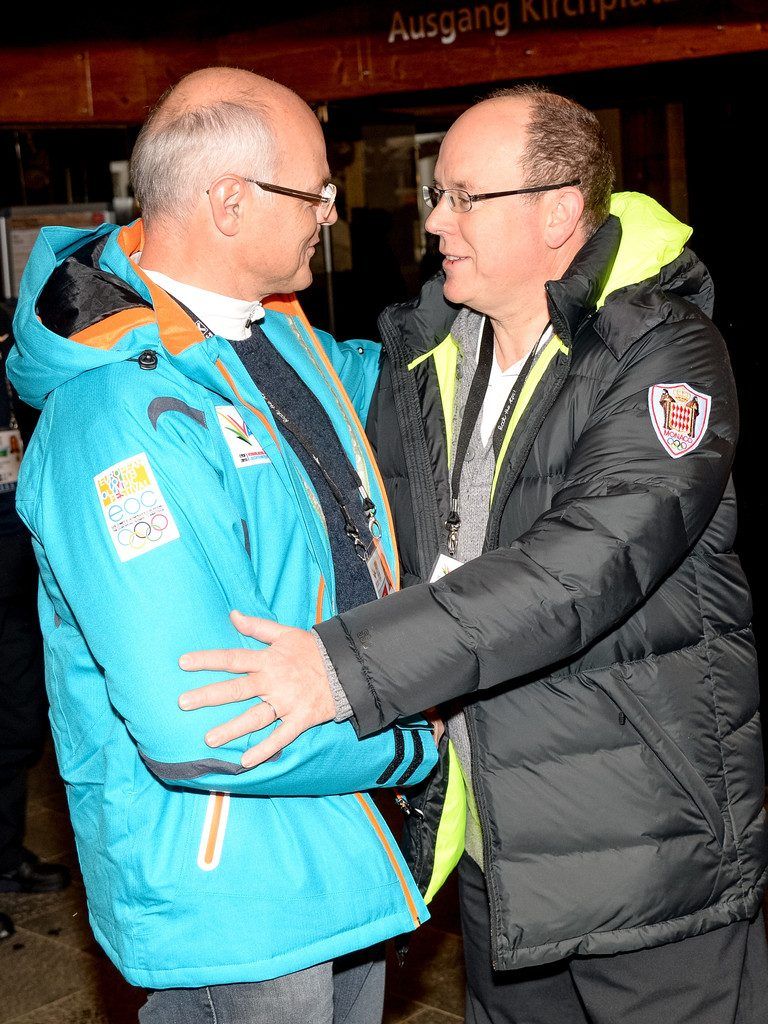 ÖOC-Präsident Karl Stoss (l.) empfing IOC-Mitglied Fürst Albert.