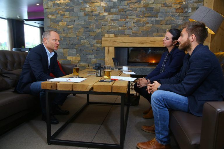 Peter Marko, GF Silvretta Montafon Bergbahnen, im Gespräch mit den VN in Gaschurn.