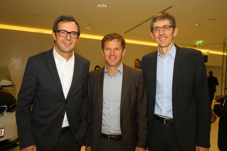 Prisma-Vorstand Bernhard Ölz (l.) mit den Prokuristen Joe Welte und Gero Riedmann