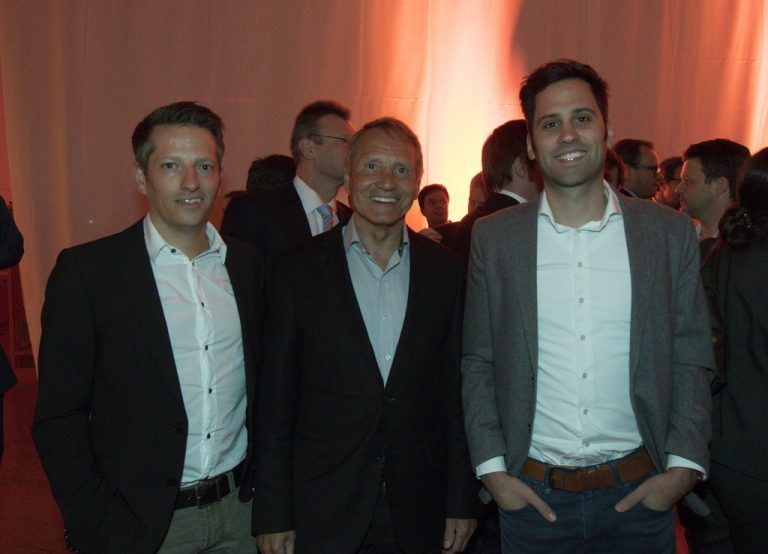 Recycler unter sich: Thomas (l.) mit Michael und Mario Loacker.