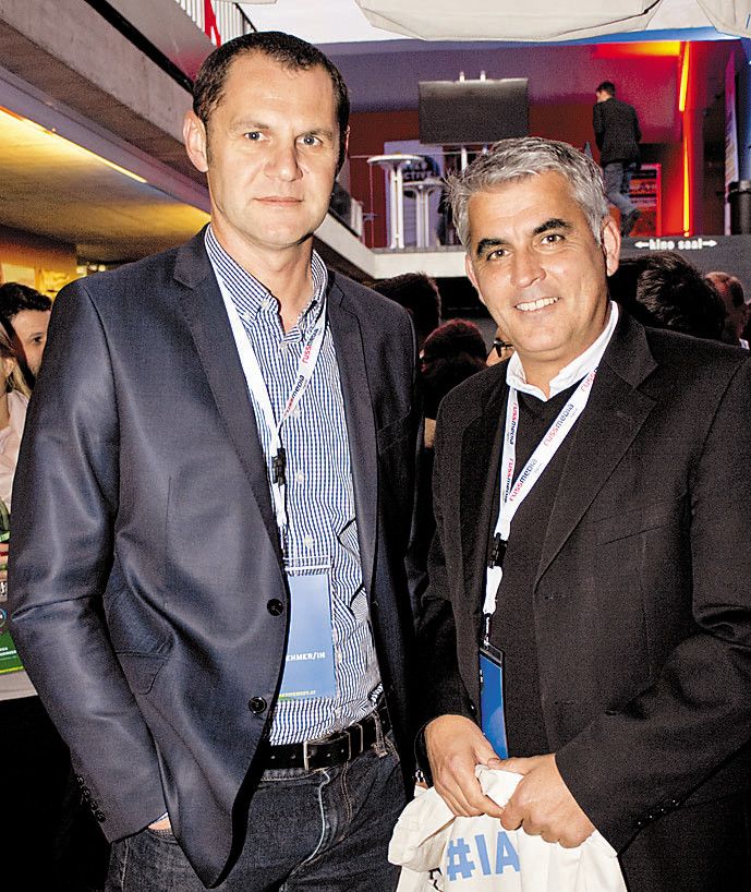 Roman Giesinger (Meusburger, l.) und Markus Hämmerle (Zima)