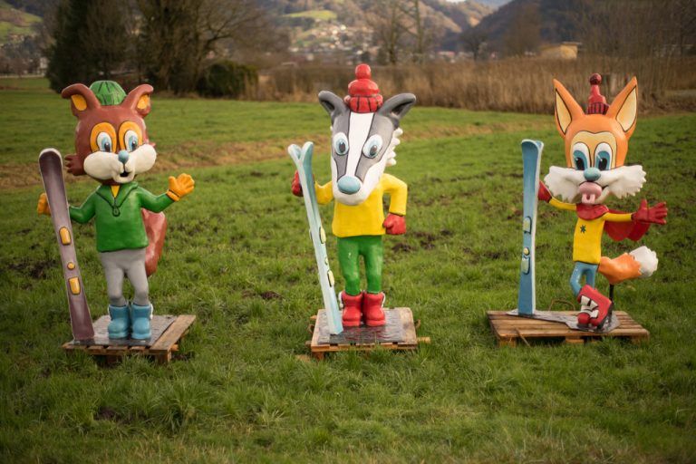 Schettifuchs (hier in Dornbirn) hat sich in Schetteregg wegen Schneemangels ein Alternativprogramm überlegt.