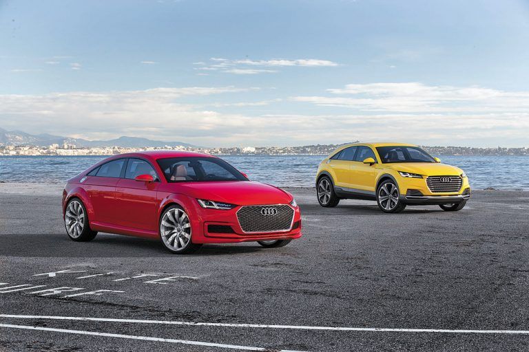 So könnte der Zuwachs der Audi-TT-Familie aussehen. Die VN haben die beiden Studien genau unter die Lupe genommen. Fotos: Werk
