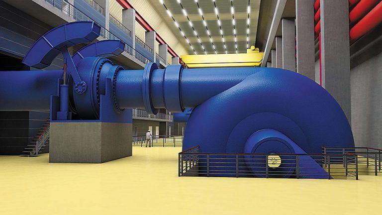 So wird das Herzstück im Obervermuntwerk II aussehen – nach den modernsten Kriterien errichtet. Fotos: VN/Hofmeister