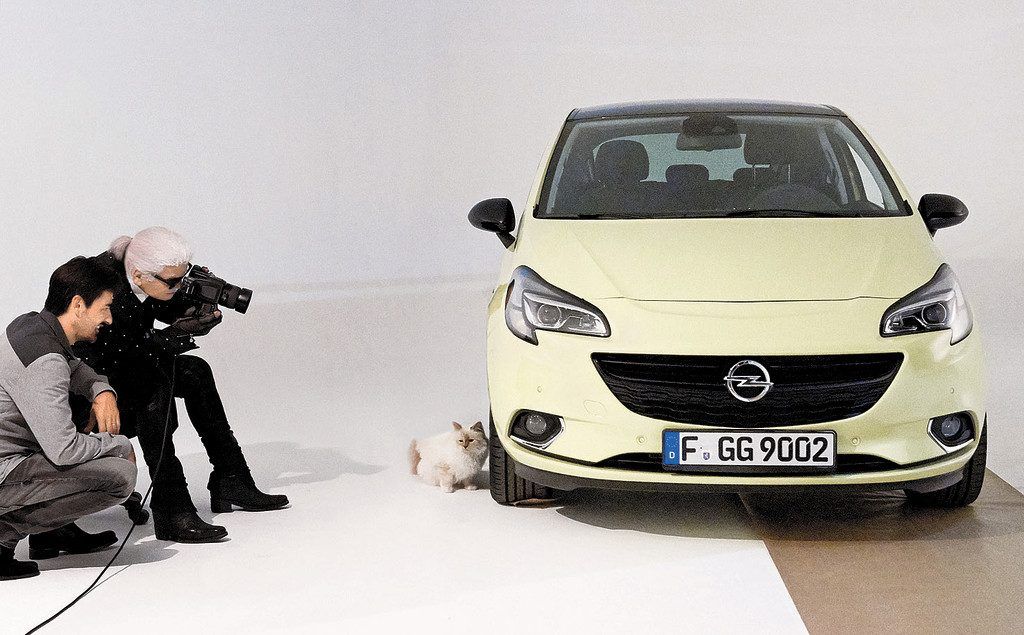 Lagerfeld setzt neuen Opel Corsa in Szene