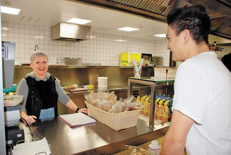 „Unsere Renate“ von der Kantine der HAK Lustenau. Foto: Monika Ruppe