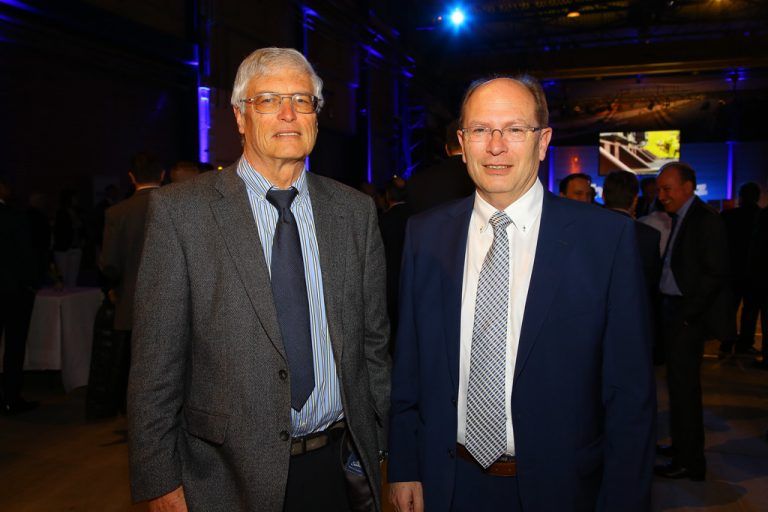 Unter den Gästen: Herbert (l.) und Gerhard E. Blum.