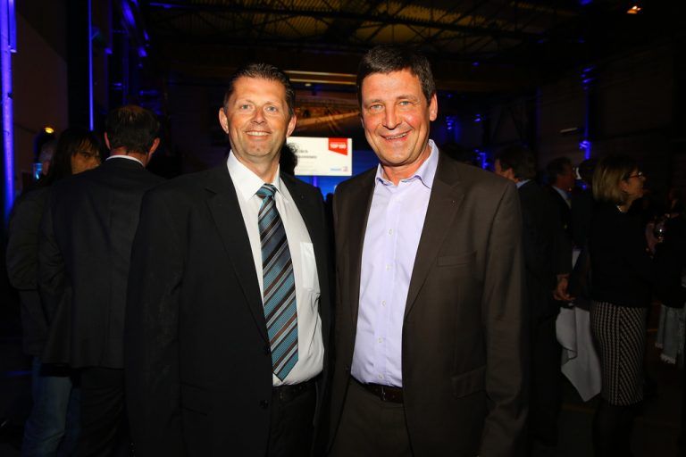 Vertreter von Spar: Andreas Mark (l.) mit Direktor Gerhard Ritter.