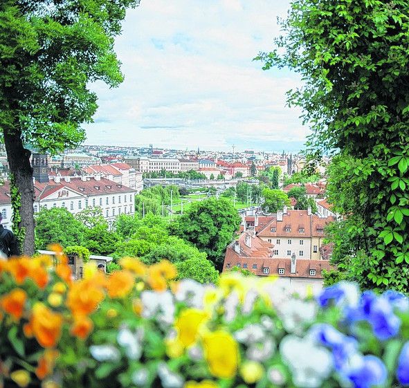 Vom Park hat man einen tollen Blick auf die Stadt.