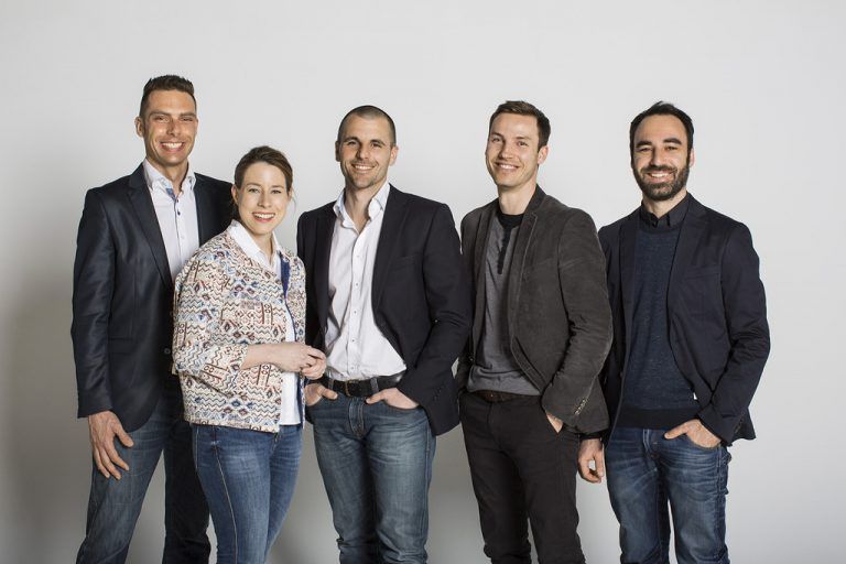 Vorstand der Jungen Wirtschaft (v. l.): Martin Schmid, Stefanie Walser, Daniel Hörburger, Peter Flatscher und Alexander Abbrederis. Foto: JWV