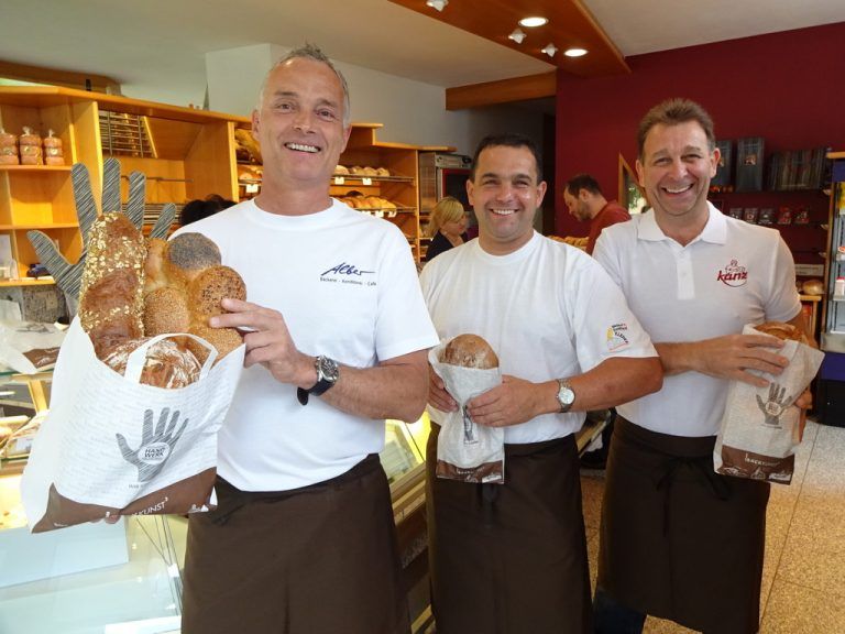 Wälder Backkunst³: Richard Alber, Armin Kleber und Josef Künz.