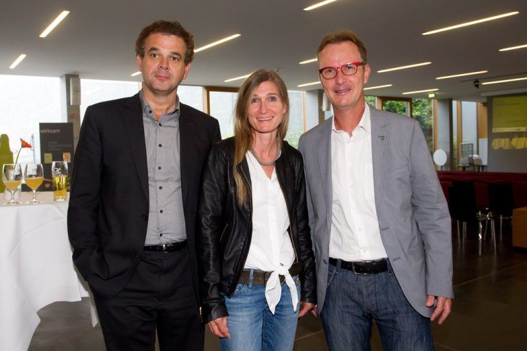 WK-Vizedirektor Christoph Jenny mit Gattin Gabi und Dornbirns Jugendstadtrat Guntram Mäser (rechts).