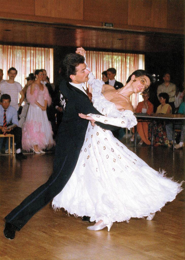 Wolfgang Baur gemeinsam mit seiner Gattin Angelika beim Turnier 1987 in Nürnberg. Foto: PRIVAT