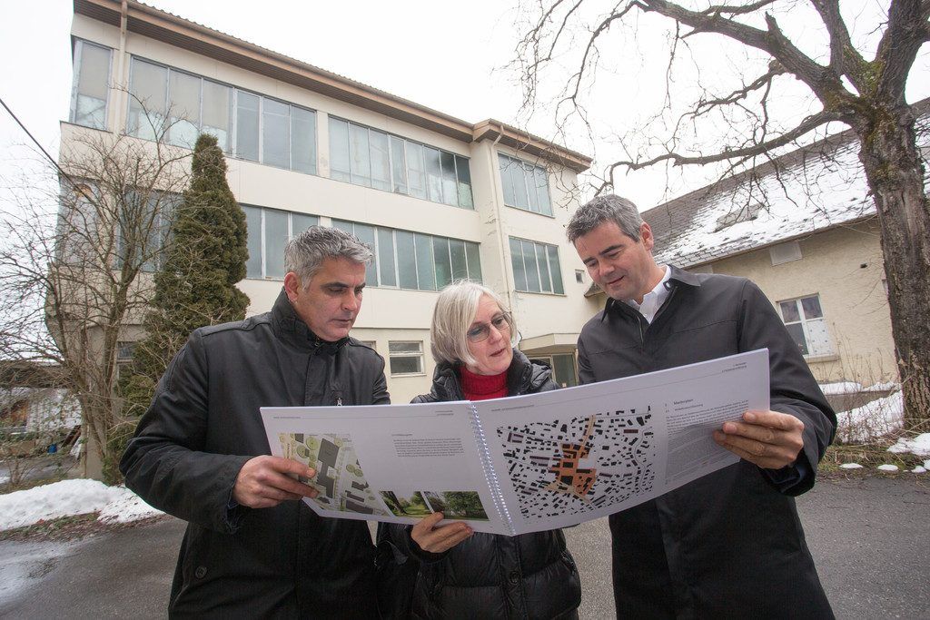 „Kaiserpark“ im Lustenauer Zentrum ist passé. ZIMA baut nun dort eine Wohnanlage.