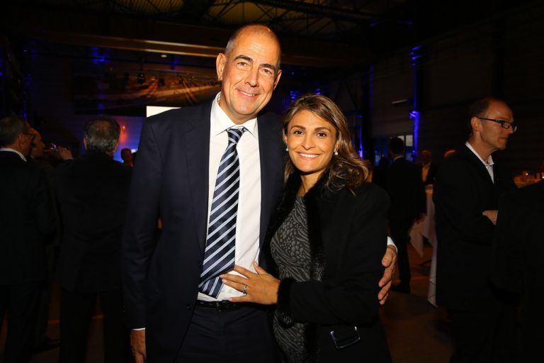 Zumtobel-CEO in Festlaune: Ulrich Schumacher mit Kadriye.