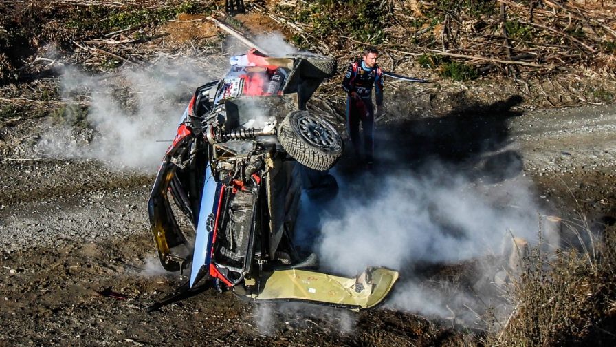 Rallye-WM: Horror-Crash von Leader Neuville in Chile