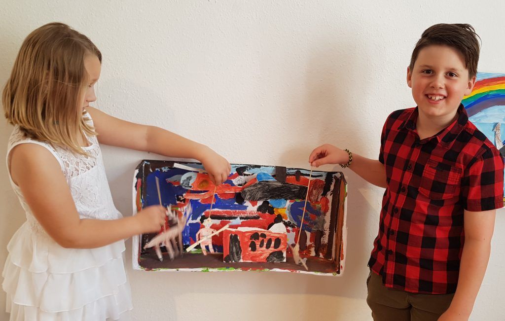 Nofler Volksschüler luden zur Ausstellung in die Villa Claudia