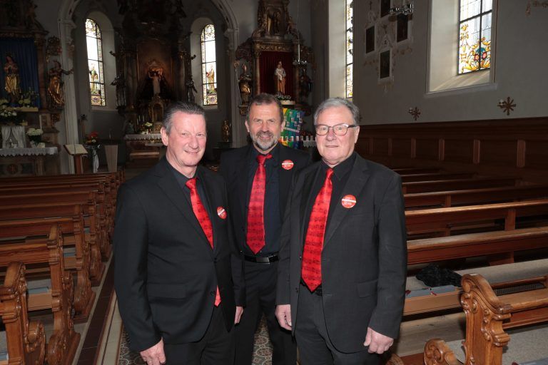 Audite-Obmann Traugott Muxel, Johann Punzenberger und Hans Lässer.
