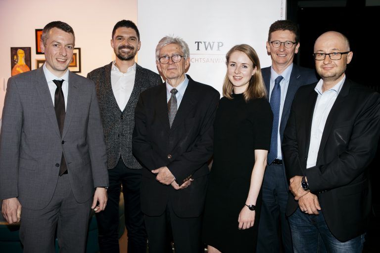 Team der TWP-Rechtsanwälte mit Referent: Christian Wirthensohn (l.),  Gregor Lässer, Heinz Barta, Simone Rädler sowie Viktor Thurnher und Alexander Wittwer. TWP 